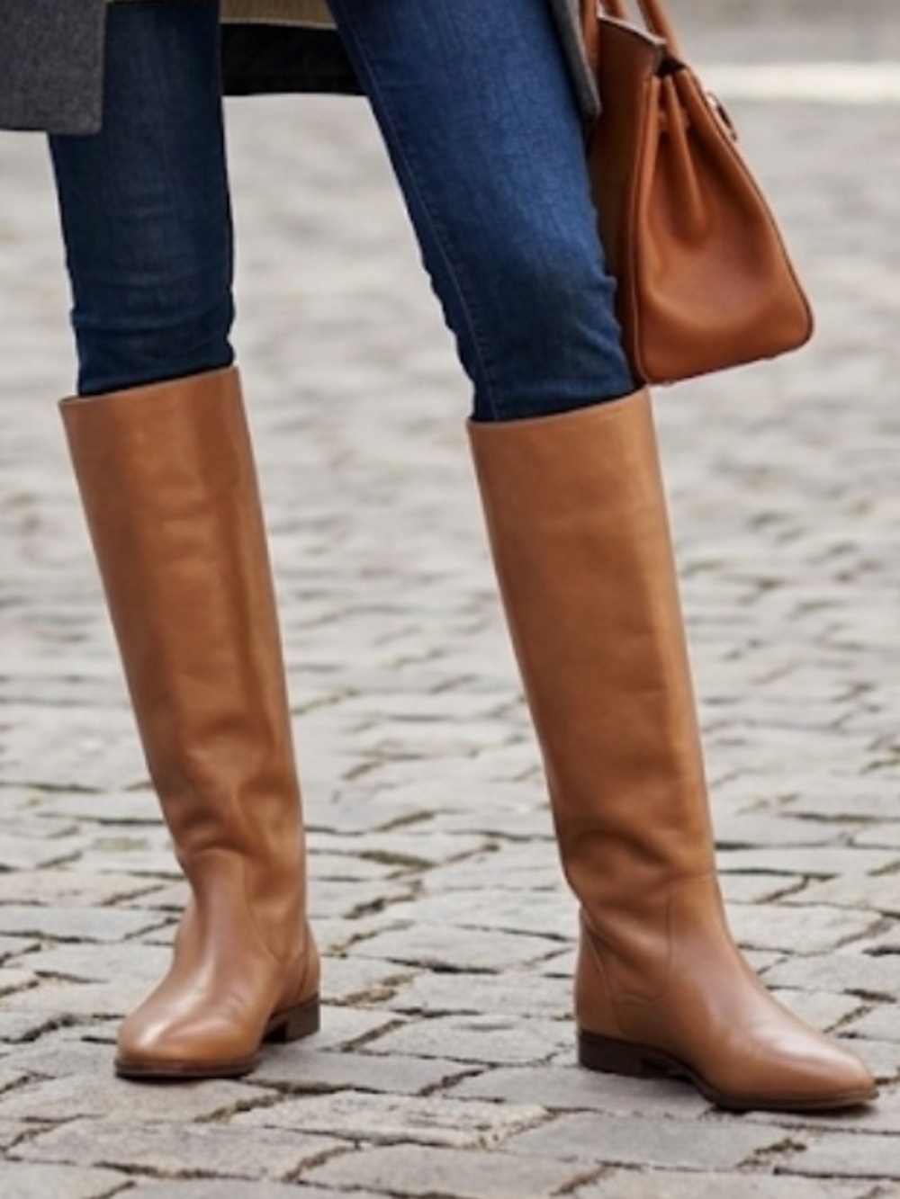 Classic Tan Over-the-Knee Riding Boots